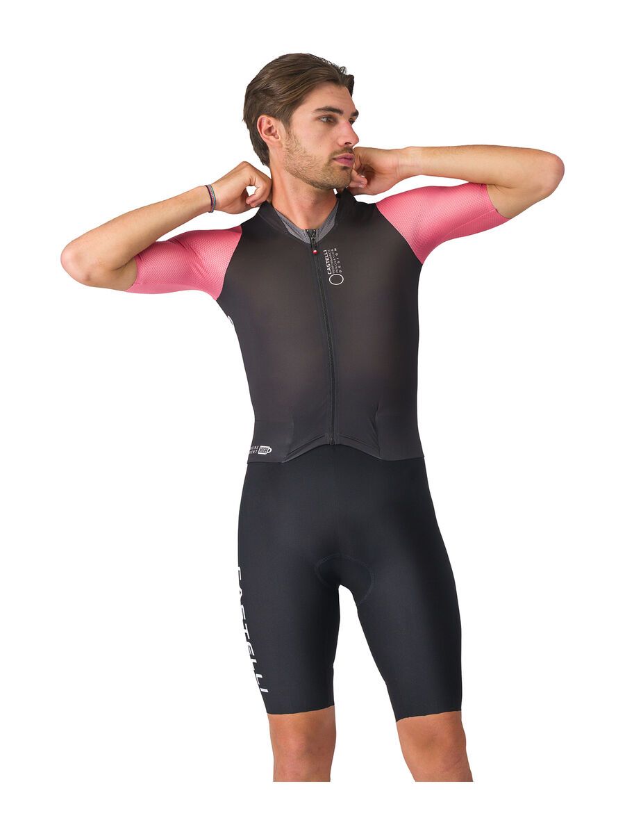 Castelli Saturday Morning Skinsuit, black/rosa giro/smoky gray - Bild 2