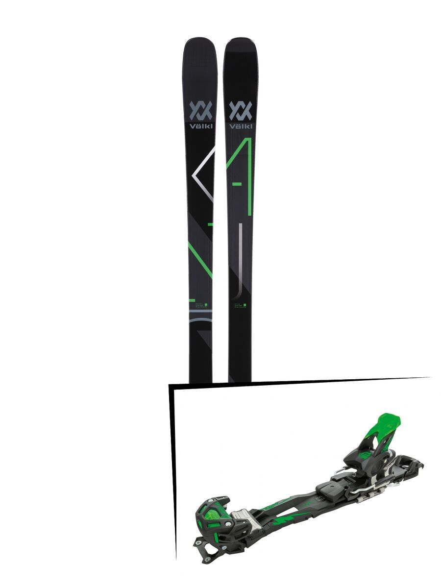 Set: Völkl Kanjo 2018 + Tyrolia Adrenalin 16 solid black flash green - Bild 1