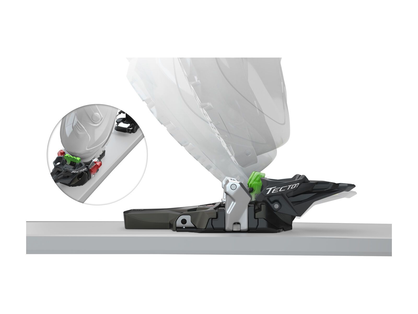 Fritschi Tecton 13 - 100 mm, ice-blue/yellow green/black - Bild 16