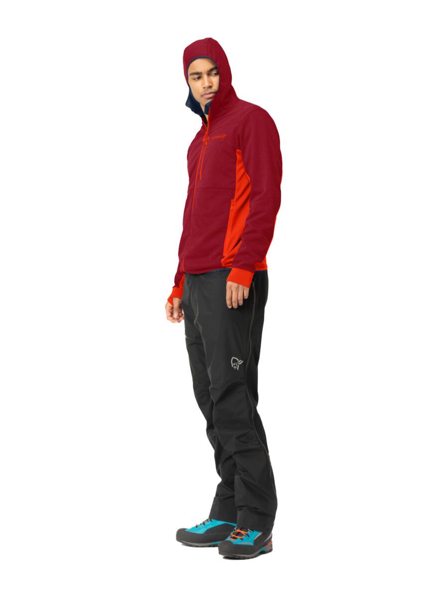 Norrona falketind warm2 Octa Hood M's, arednalin/rhubarb - Bild 4