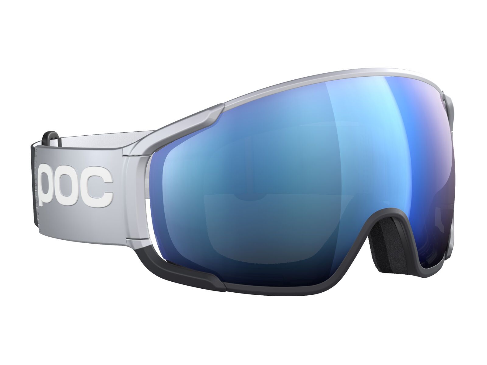 POC Zonula Race Clarity Hi. Int. Partly Sunny Blue, argent. silver/urani. black - Bild 3