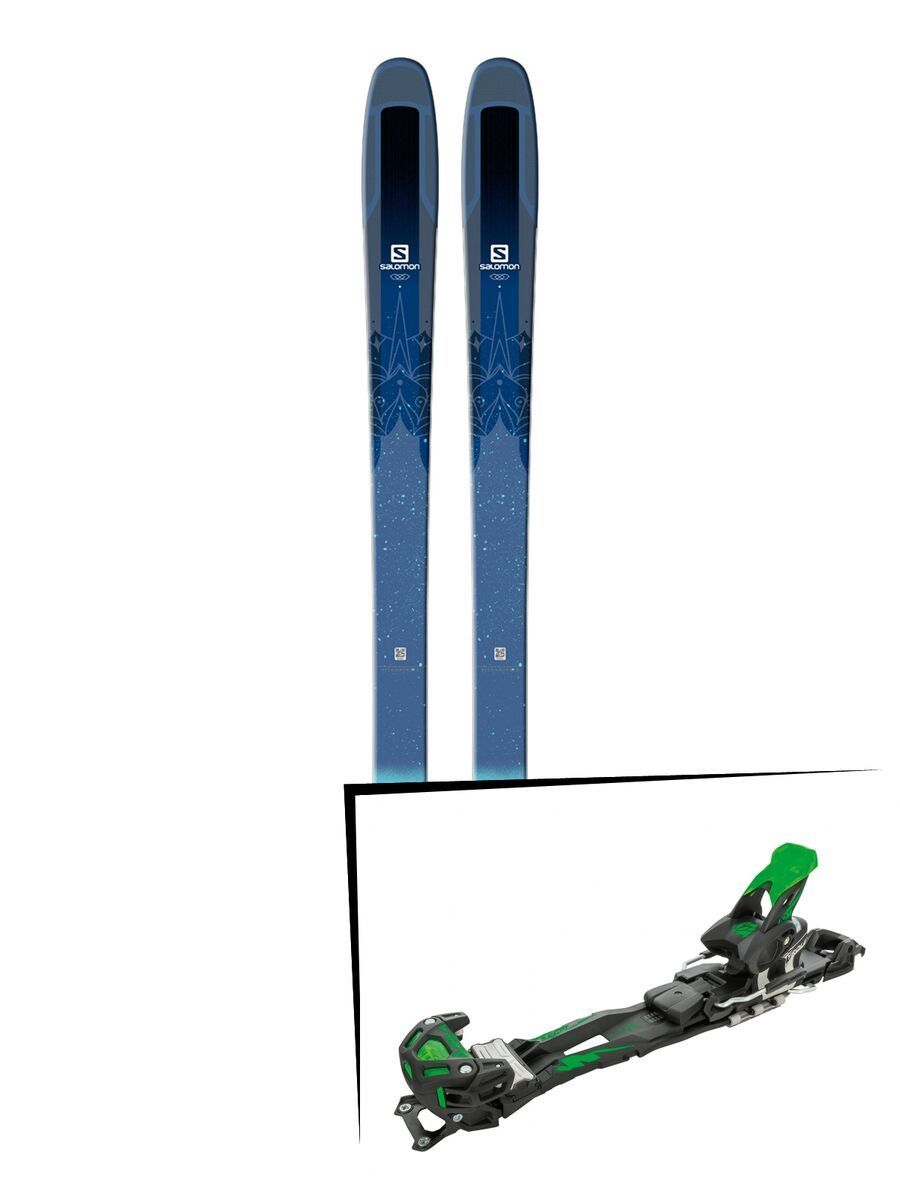 Set: Salomon QST Lux 92 2018 + Tyrolia Adrenalin 16 solid black flash green - Bild 1
