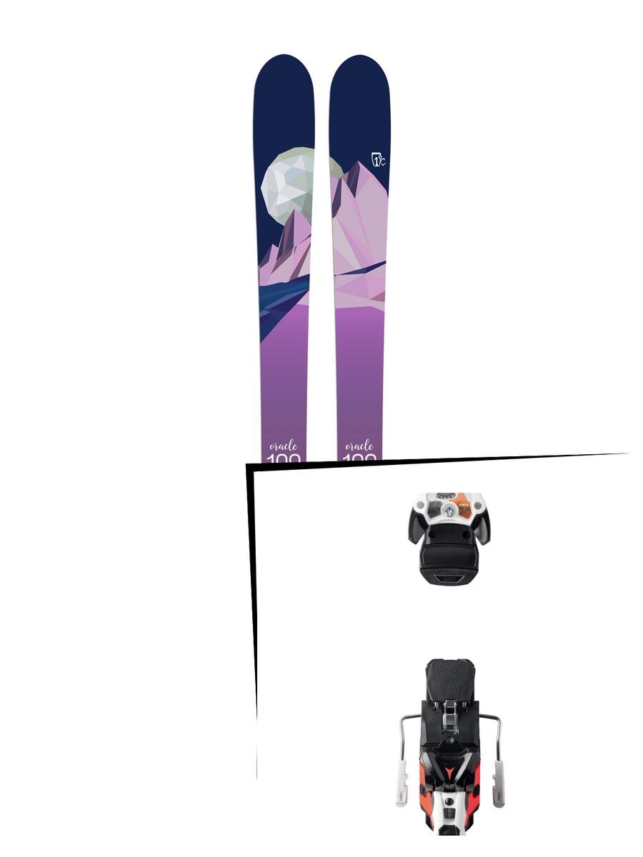 Set: Icelantic Oracle 100 2018 + Atomic Warden MNC 13 white/black/orange - Bild 1