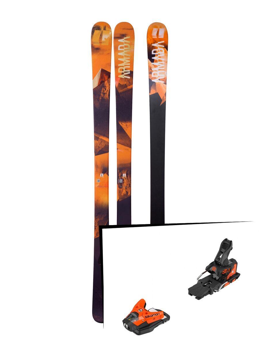 Set: Armada Invictus 85 2018 + Salomon STH2 WTR 13 orange/black - Bild 1