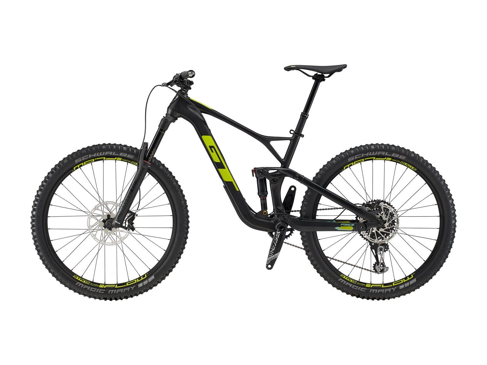 GT Force Carbon Expert, satin raw w/ gloss chartreuse and glacier mint - Bild 4