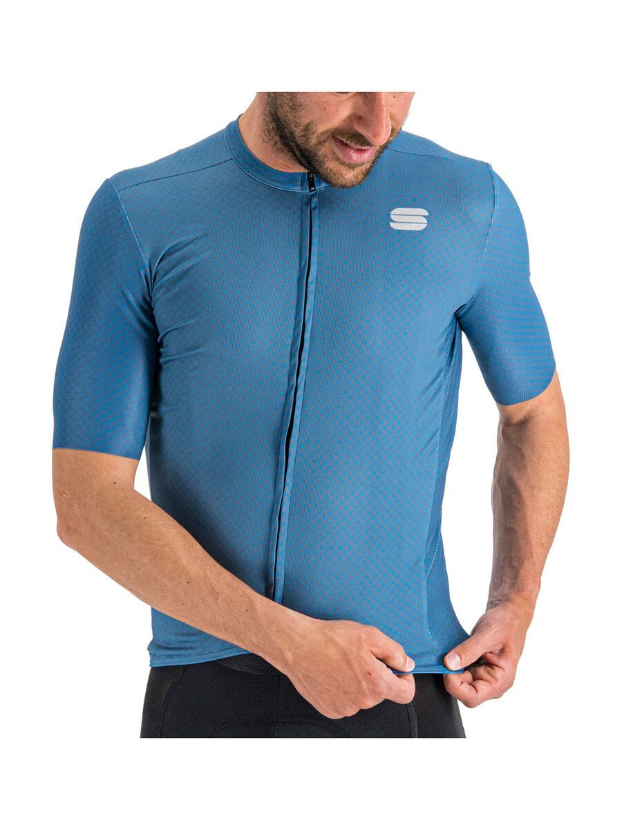 Sportful Checkmate Jersey, blue sea berry blue - Bild 5