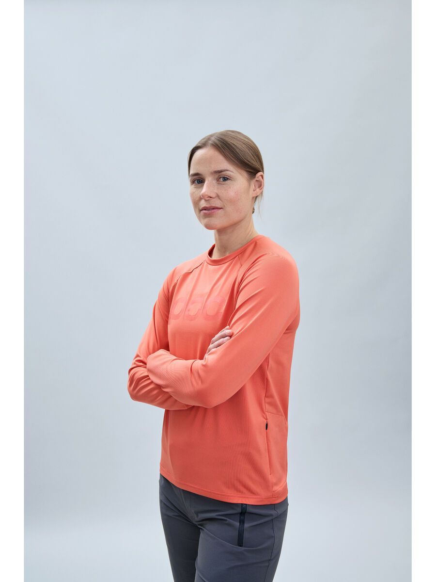 POC W's Reform Enduro Jersey, ammolite coral - Bild 4
