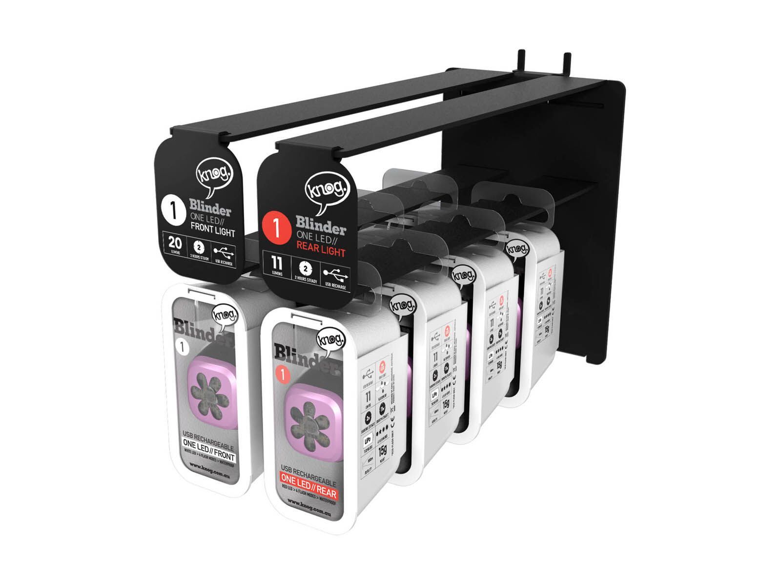 Knog Blinder 1 Flower Slatwall Display, pink - Bild 1