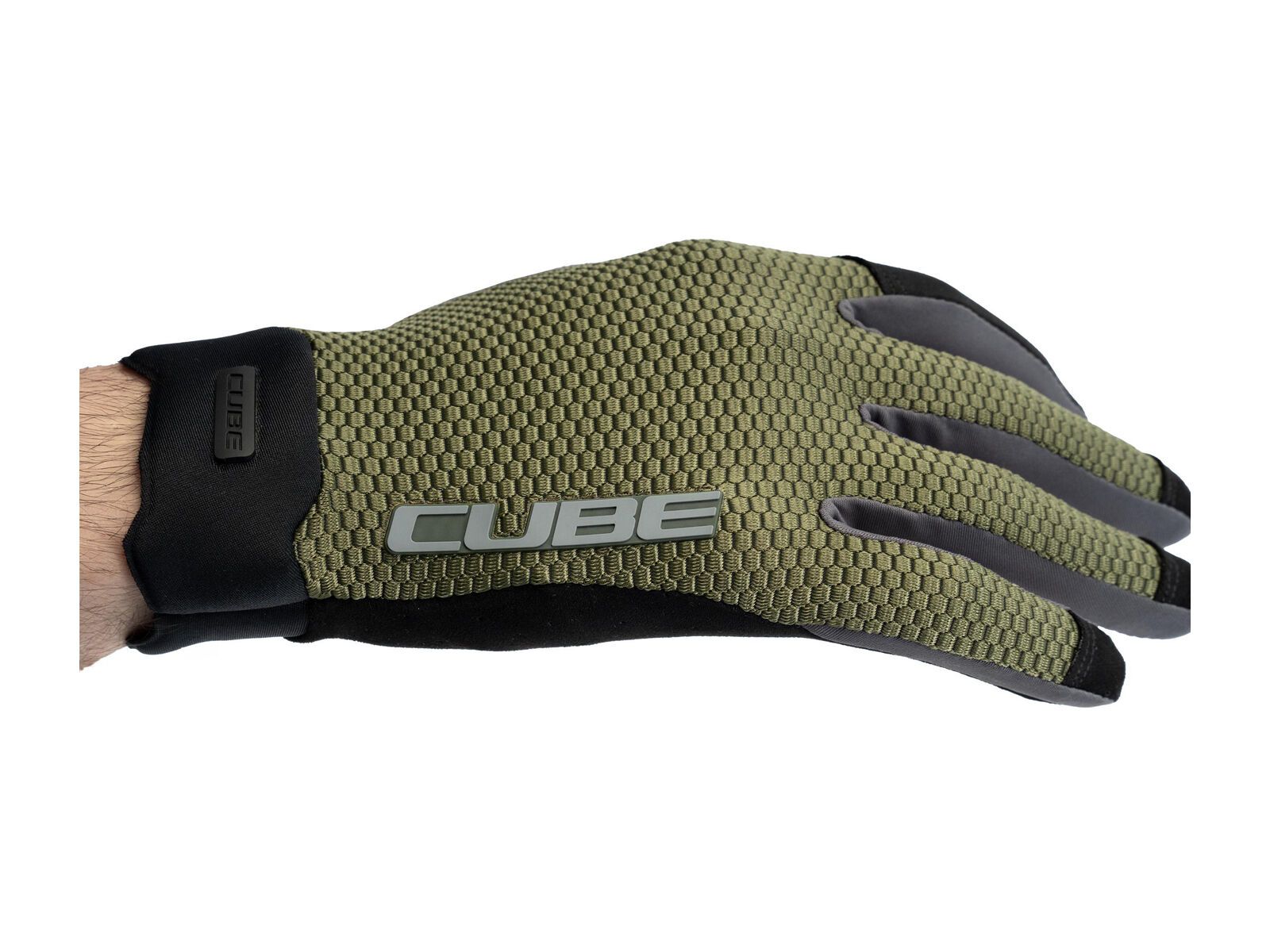 Cube Handschuhe Gravity Langfinger TM, green´n´grey - Bild 4