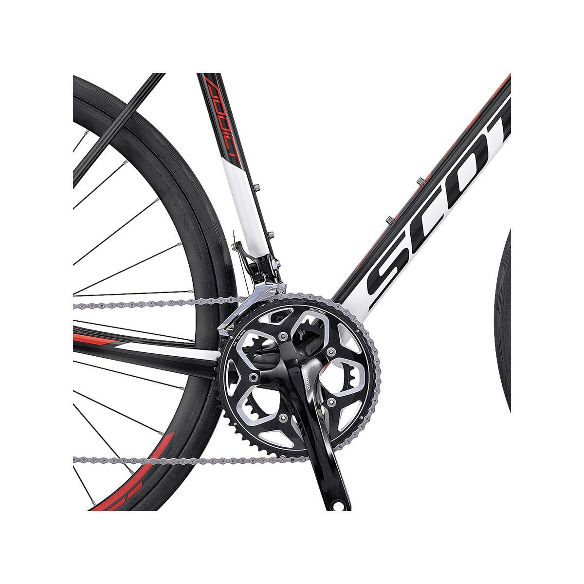 Scott Addict 30 Disc, black/white/red - Bild 5