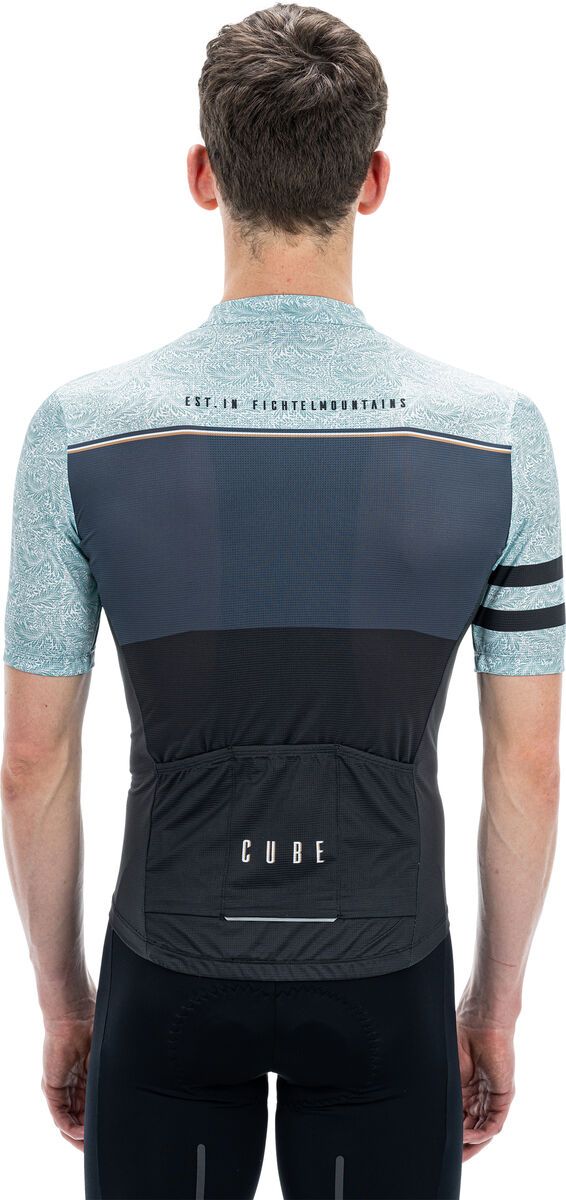 Cube Blackline Trikot CMPT kurzarm, grey´n´blue - Bild 3