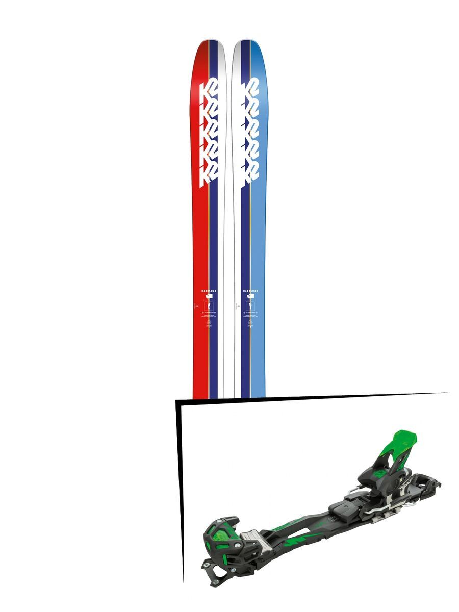 Set: K2 SKI Marksman 2019 + Tyrolia Adrenalin 16 solid black flash green - Bild 1