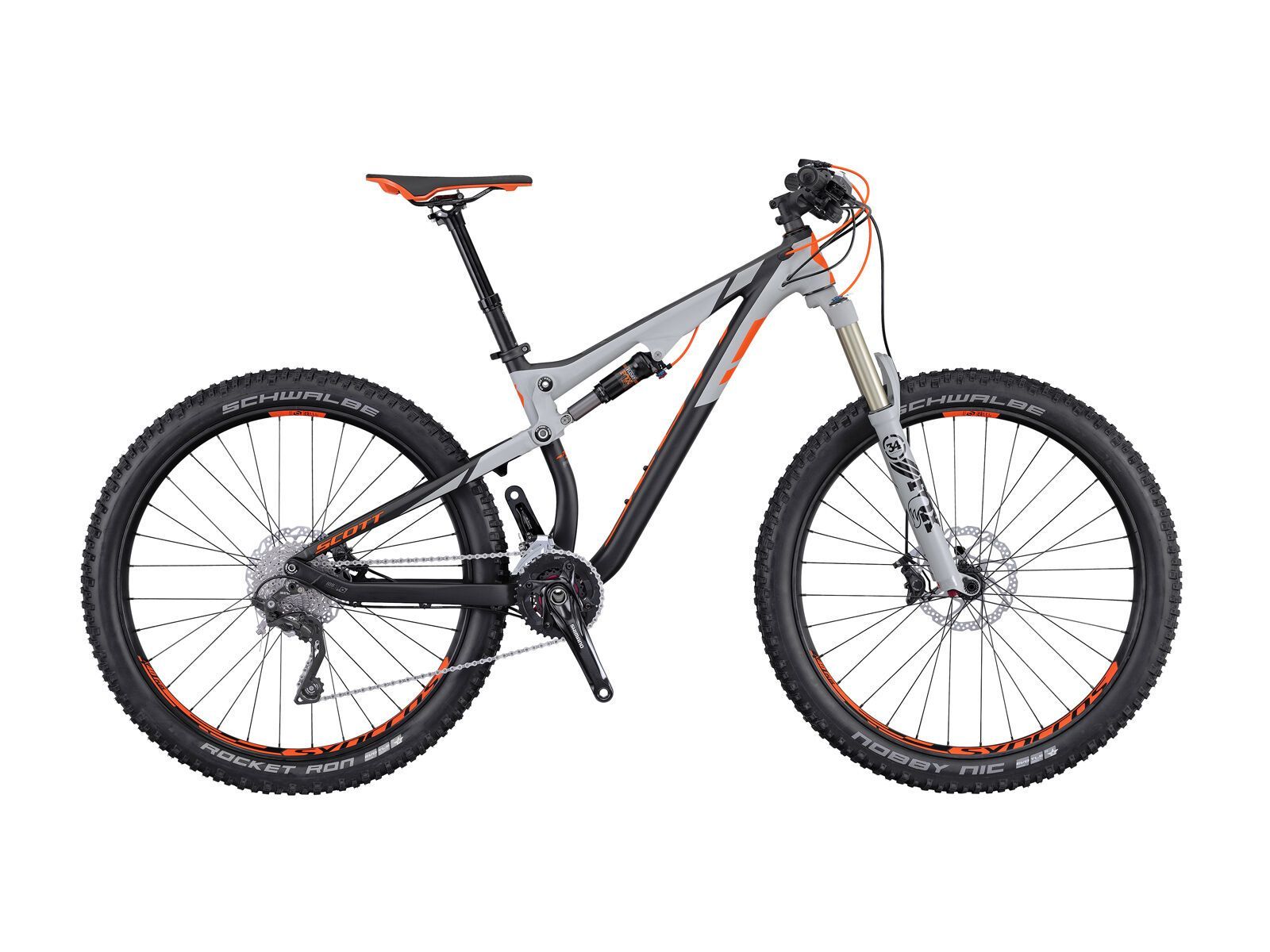 Scott Genius 720 Plus, black/grey/orange - Bild 1