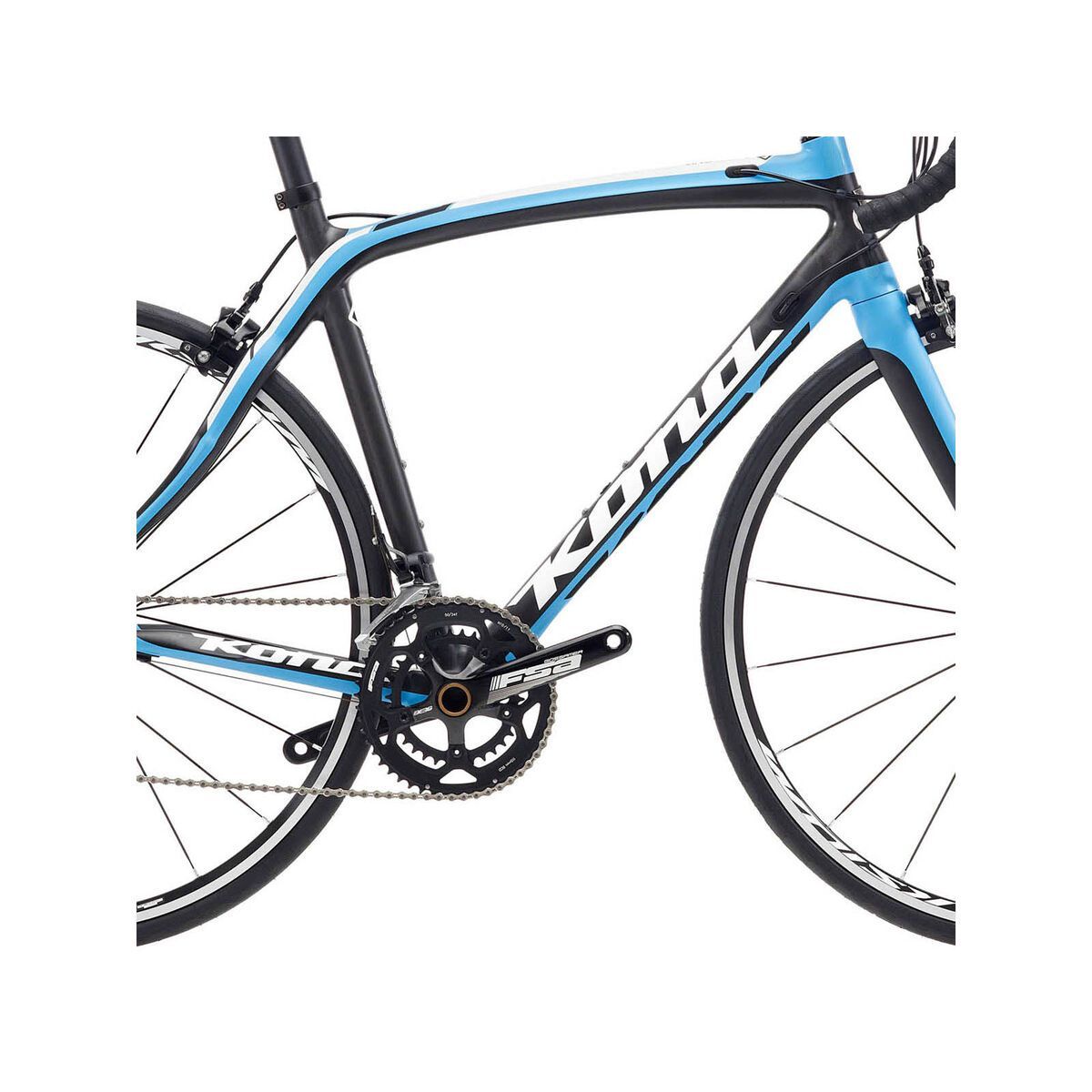 Kona Zing Deluxe, Matt UD Carbon w/Cyan, Black & White - Bild 3