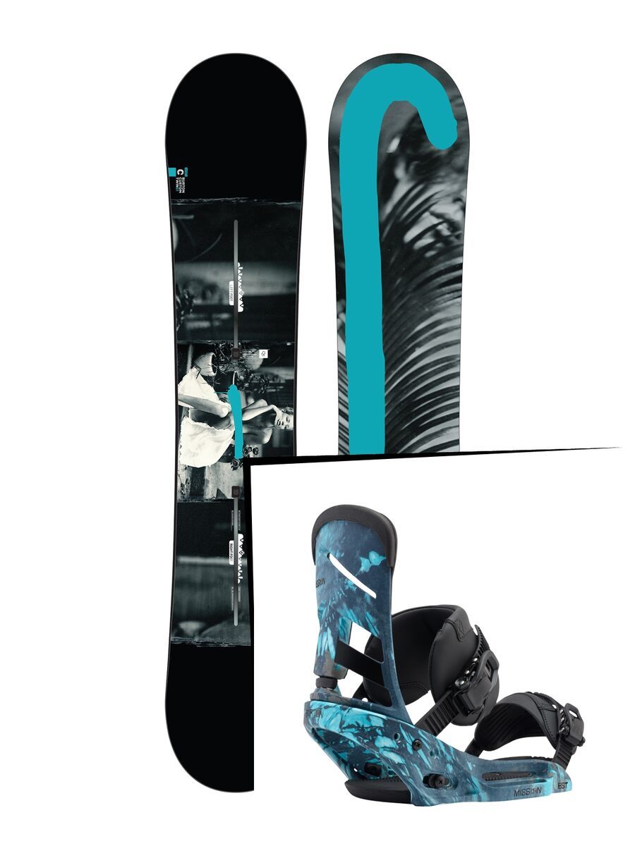 Set: Burton Custom Twin Flying V 2017 +  Mission EST (1712897S) - Bild 1
