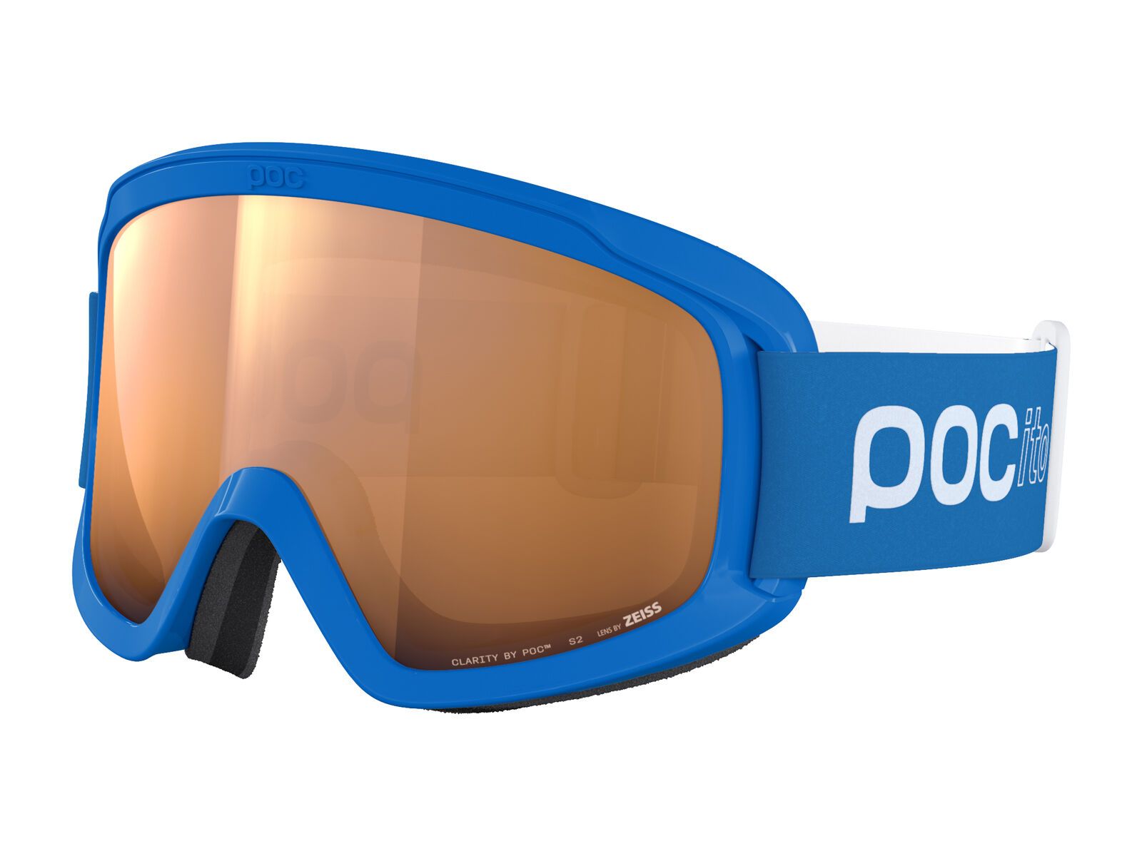 POC POCito Opsin, Clarity Partly Sunny Light Orange / fluorescent blue - Bild 1