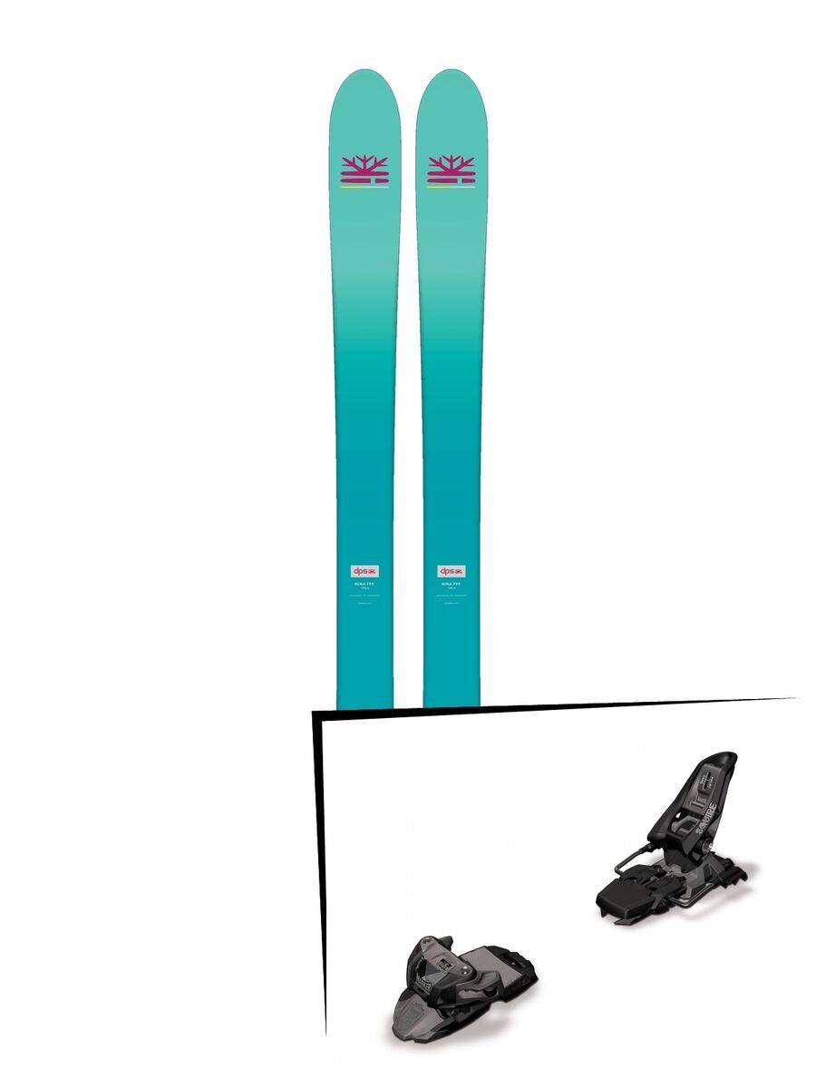 Set: DPS Skis Nina F99 Foundation 2018 + Marker Squire 11 black anthracite - Bild 1