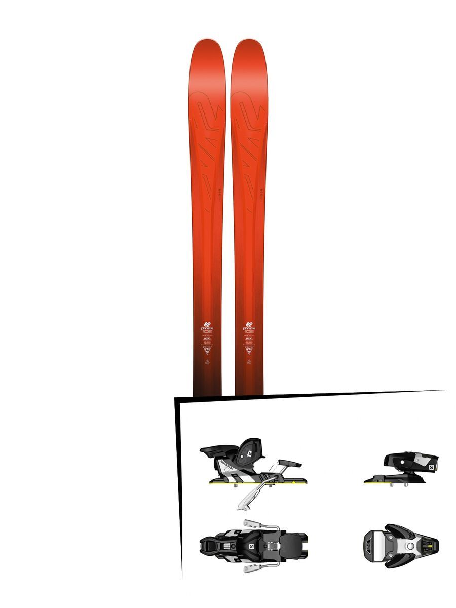 K2 SKI Set: Pinnacle 105 2016 + Salomon STH2 WTR 13 - Bild 1