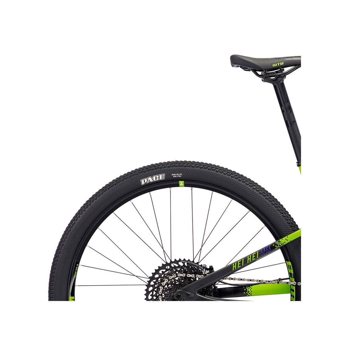 Kona Hei Hei Race DL, matt lime & black w/ black, purple & lime decals - Bild 6