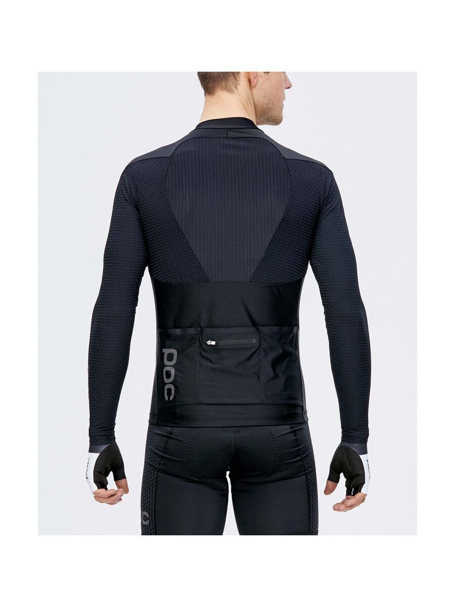 POC Raceday Aero LS Jersey, uranium black/hydrogen white - Bild 3