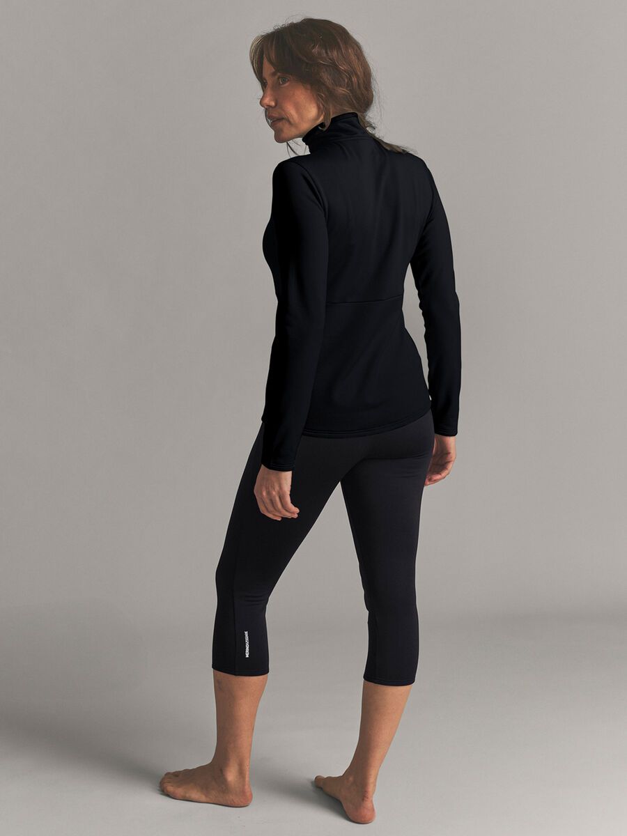 Ortovox Fleece Light Zip Neck W, black raven - Bild 6
