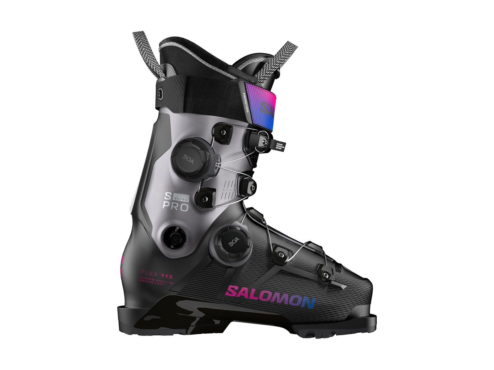 Salomon S/Pro Supra Dual BOA 115 W, black/beluga met./beetroot purple - Bild 1