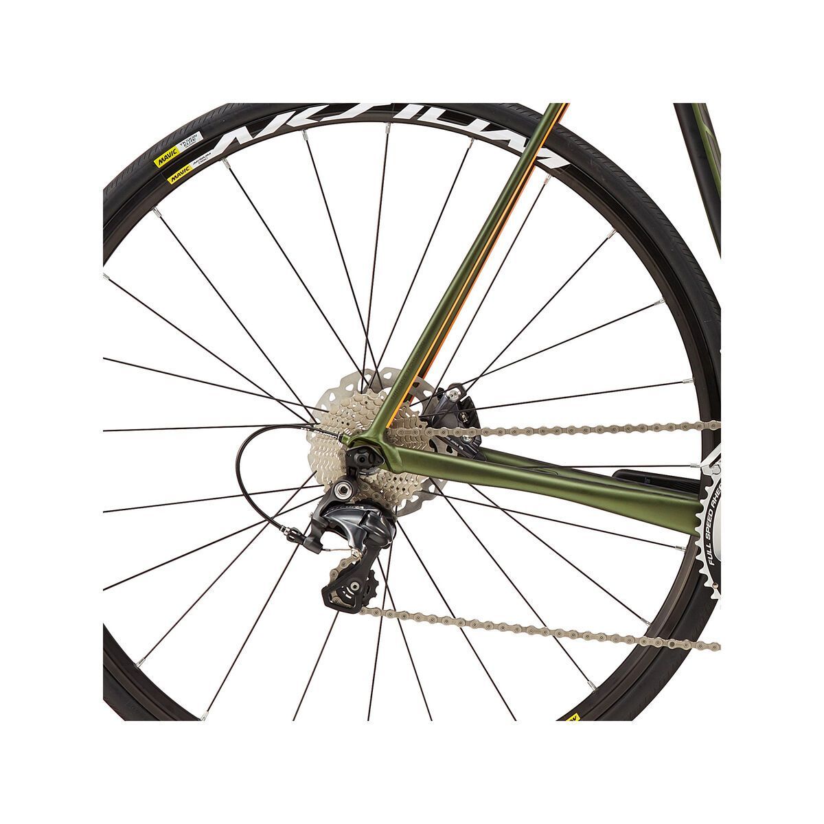 Cannondale CAAD12 Disc Ultegra, vulcan green w/ jet black and acid orange, matte - VUG - Bild 4