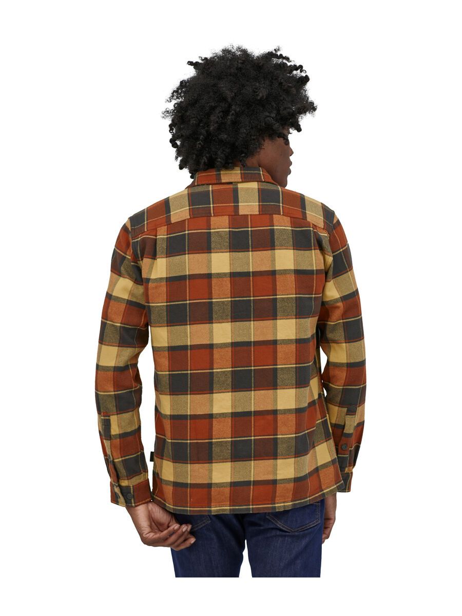 Patagonia Men's Long-Sleeved Fjord Flannel Shirt, plots: burnished red - Bild 3