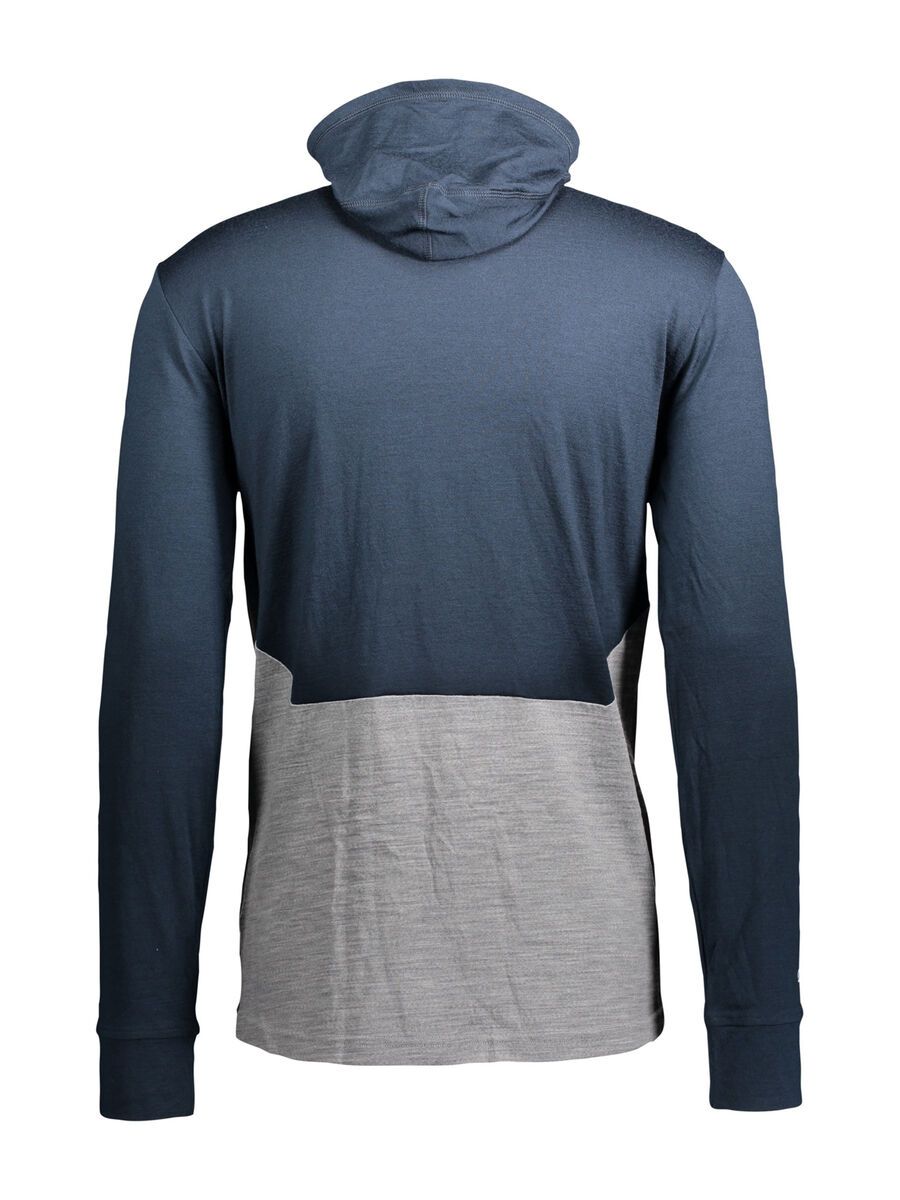 Scott Defined Merino L/SL Men's Hoody, dark blue/light grey melange - Bild 3