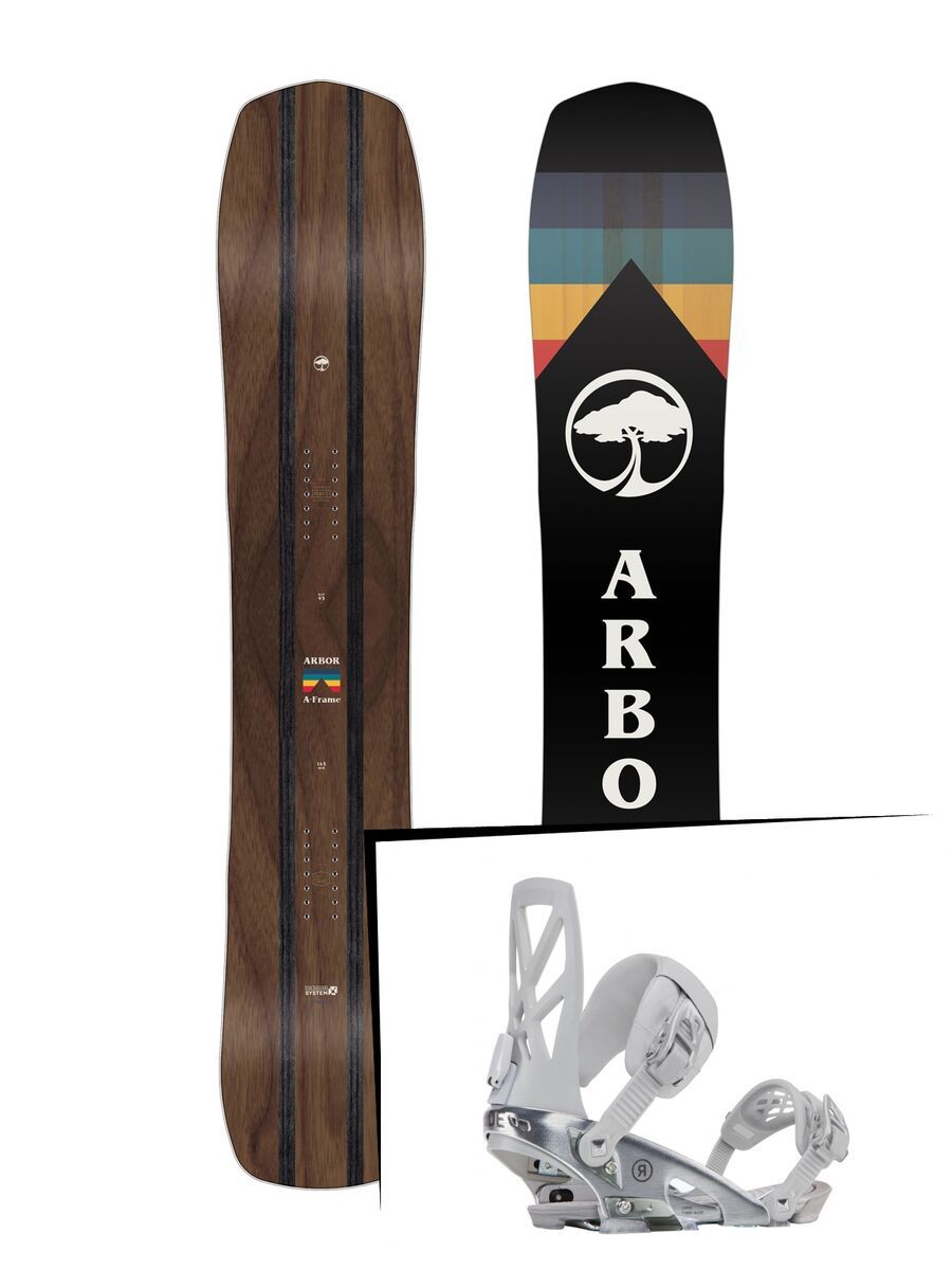 Set: Arbor A-Frame 2019 + Ride Capo silver - Bild 1