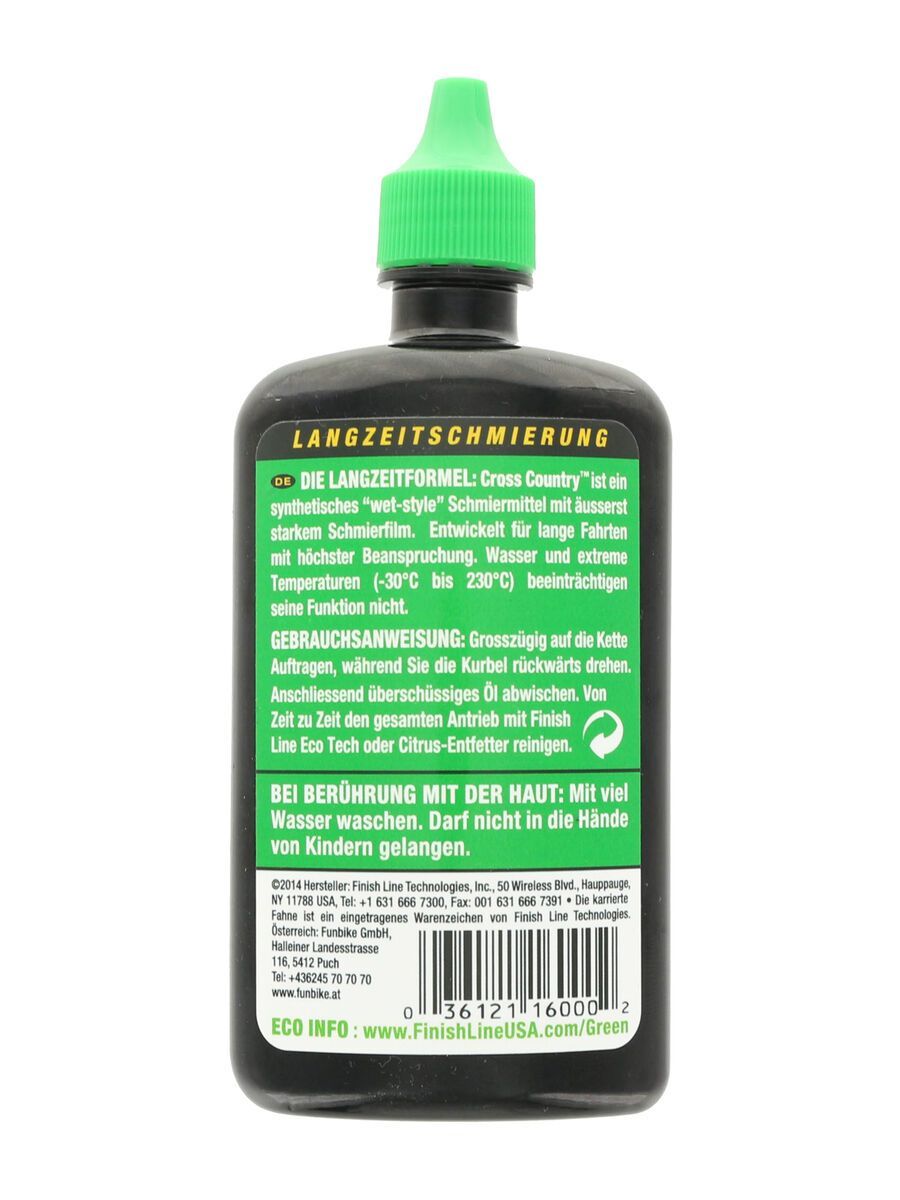 Finish Line Wet Lube / Cross Country Kettenöl - 120 ml - Bild 2