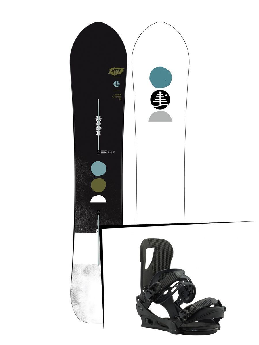 Set: Burton Family Tree Speed Date 2019 + Burton Cartel black matte - Bild 1