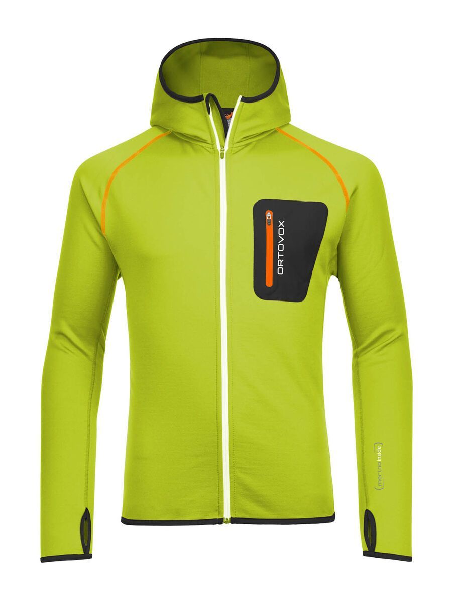 Ortovox Fleece Merino Hoody, happy green - Bild 1