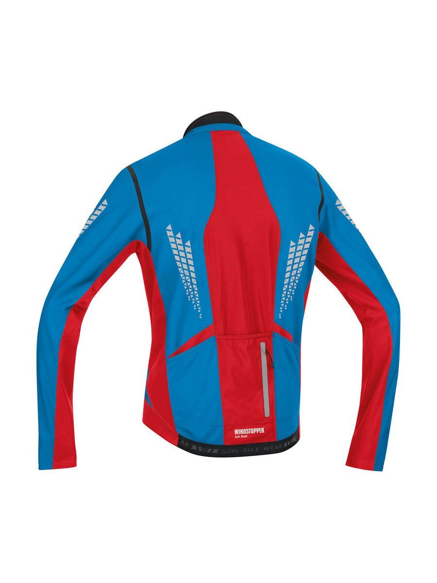Gore Bike Wear Xenon 2.0 Windstopper Soft Shell Jacke, splash blue/red - Bild 2