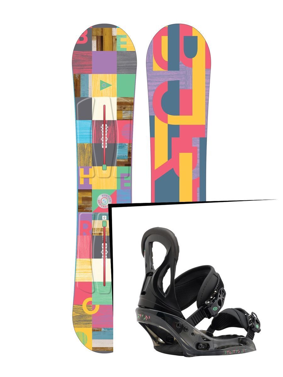 Set: Burton Feather 2017 +  Stiletto EST (1712942S) - Bild 1