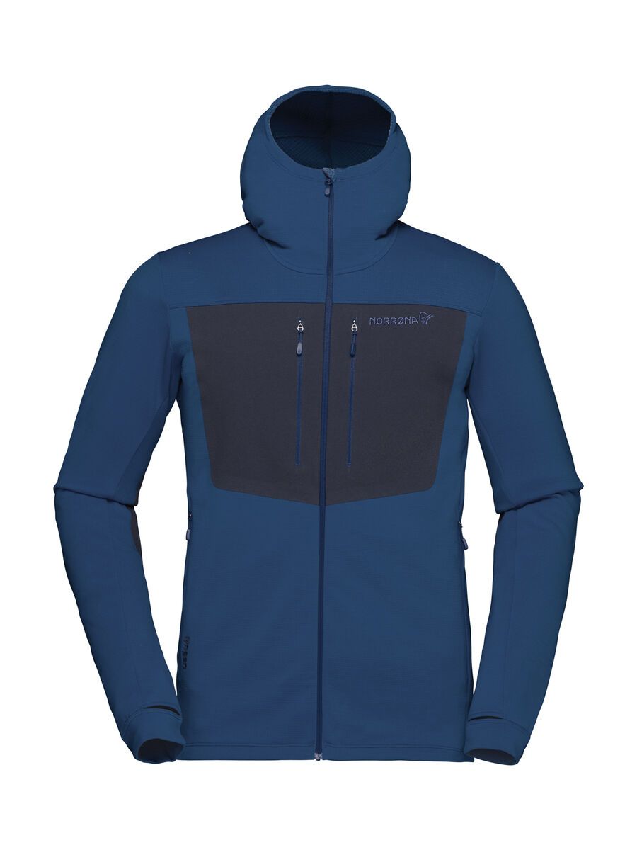 Norrona lyngen Powerstretch Pro Zip Hoodie, vintage indigo - Bild 1