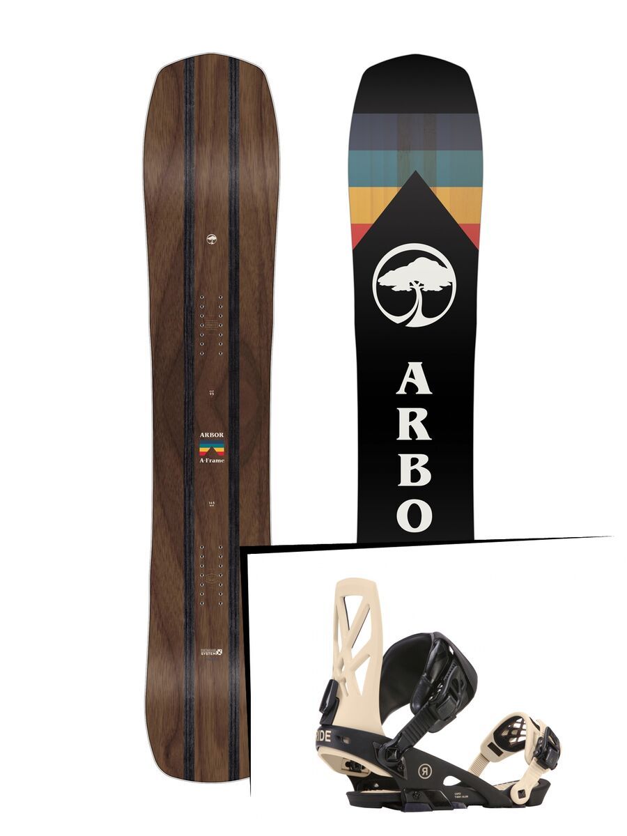 Set: Arbor A-Frame 2019 + Ride Capo tan - Bild 1