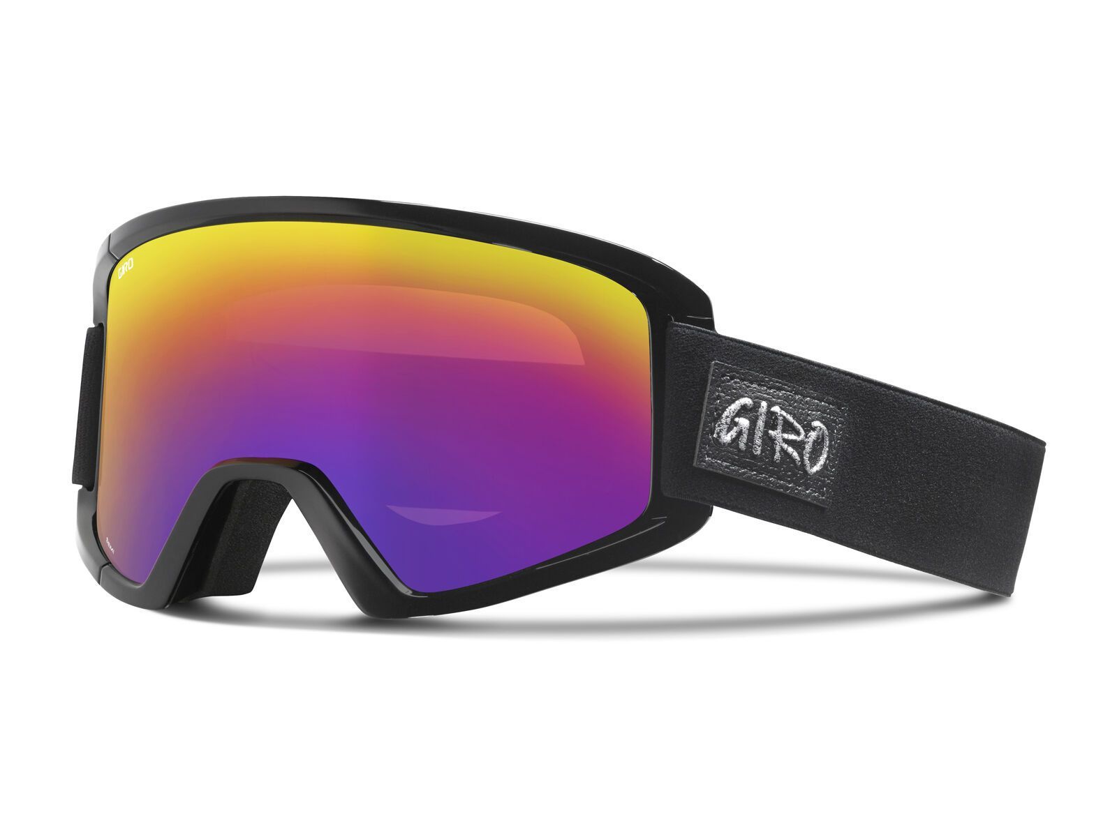 Giro Semi + Spare Lens, black silver magic/rose spectrum+yellow - Bild 1