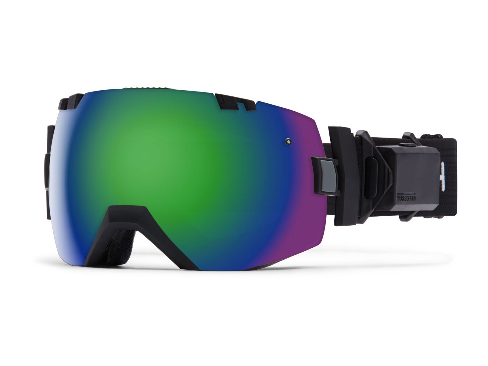 Smith I/Ox Turbo Fan, black/Lens: green sol-x mirror - Bild 1