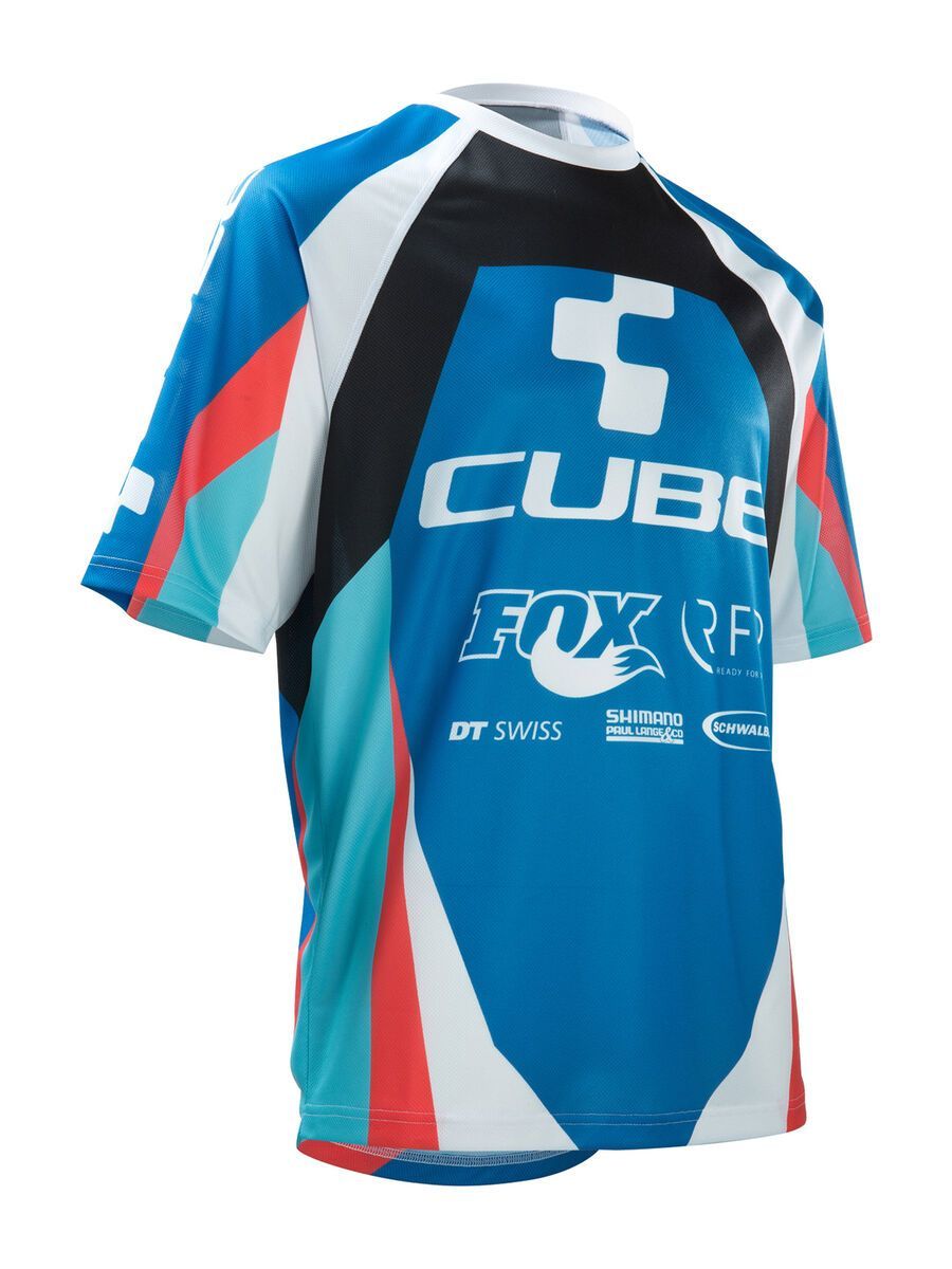 Cube Action Team Rundhalstrikot kurzarm, blue´n´white´n´black - Bild 1