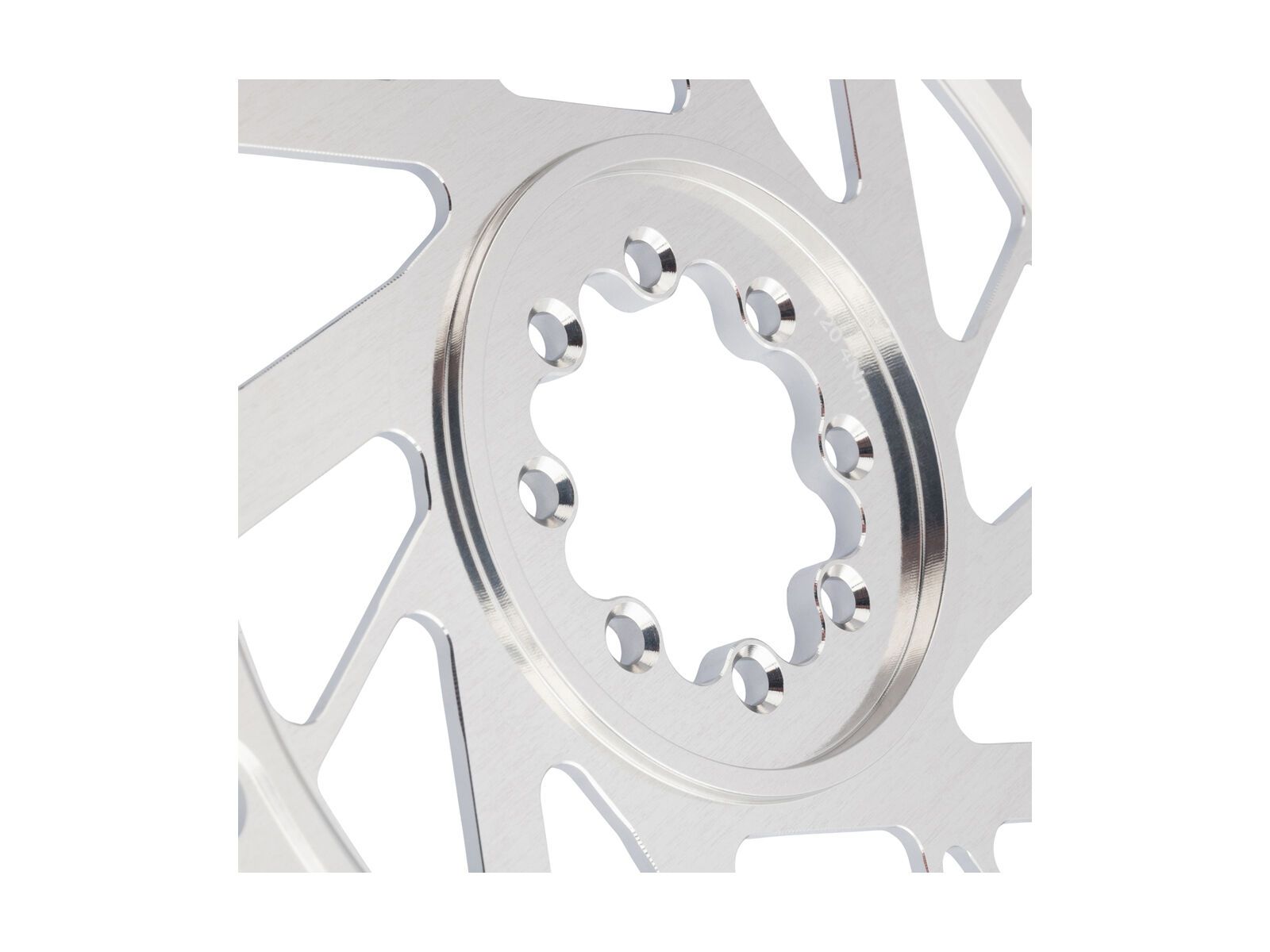 Burgtec 3 mm Offset Thick Thin Chainring SRAM 8-Bolt, rhodium silver - Bild 11