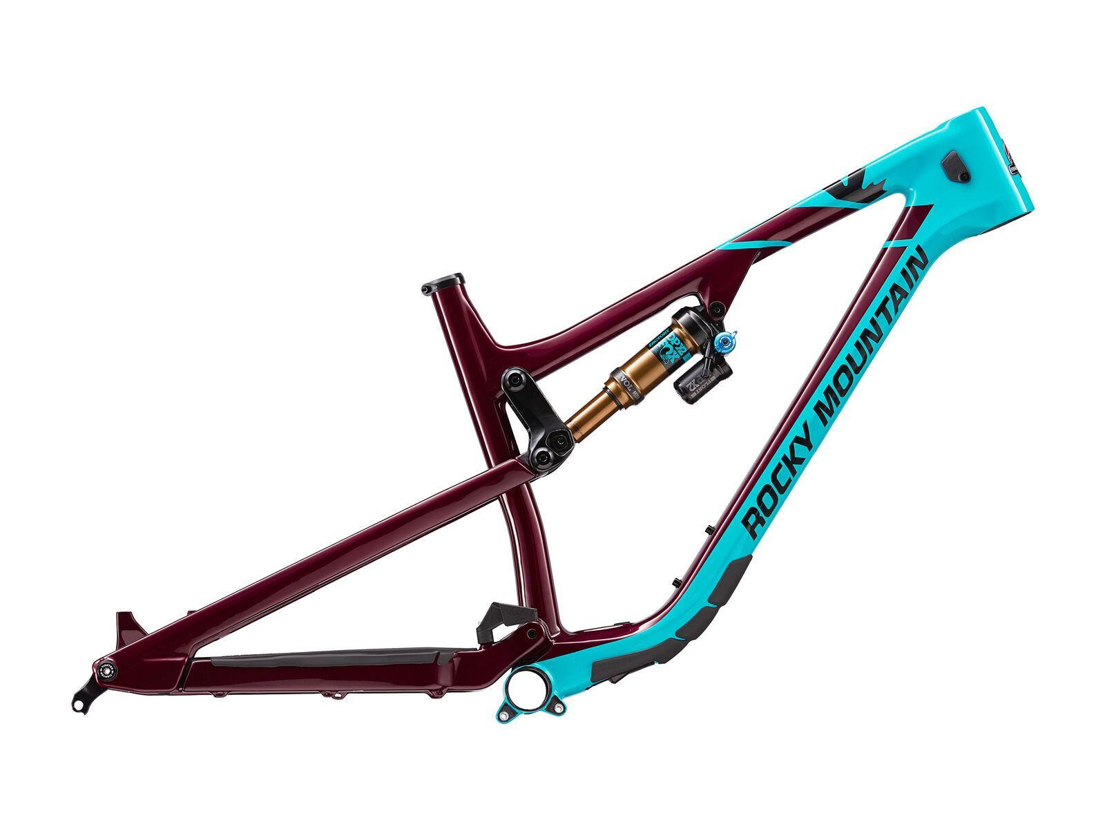 Rocky Mountain Altitude Carbon Frameset, raining blood/billy ocean/black in black - Bild 3