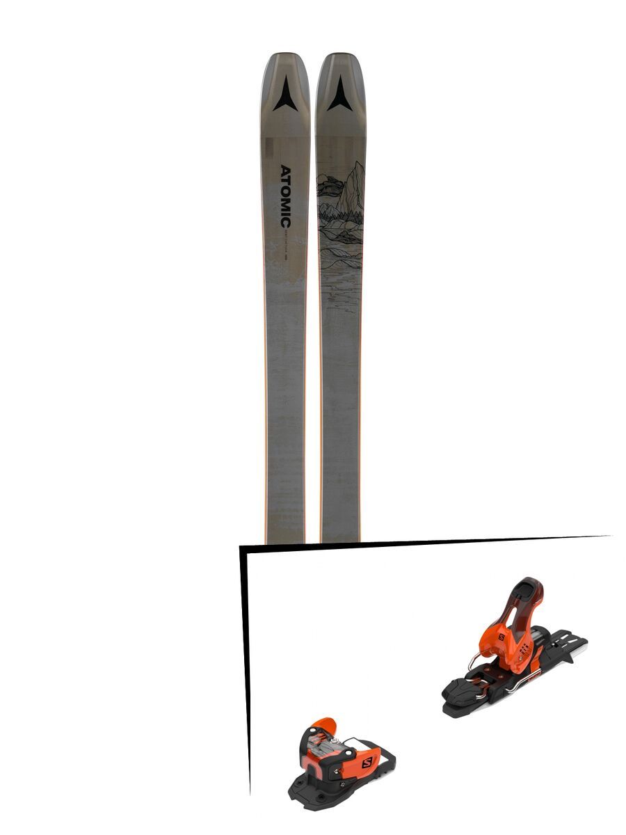 Set: Atomic Bent Chetler 100 2019 + Salomon Warden 11 orange/black - Bild 1