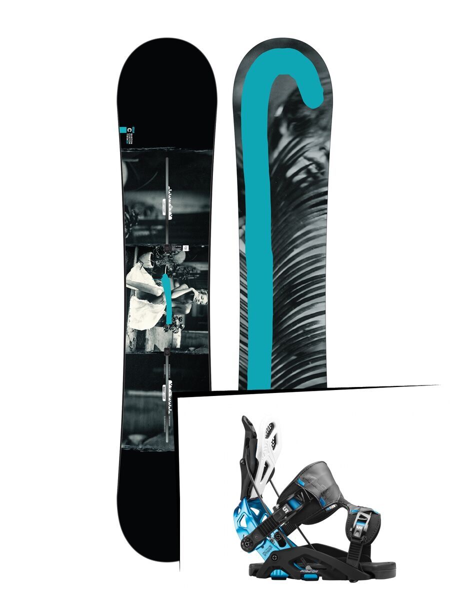 Set: Burton Custom Twin Flying V 2017 + Flow Fuse-GT (1513133S) - Bild 1