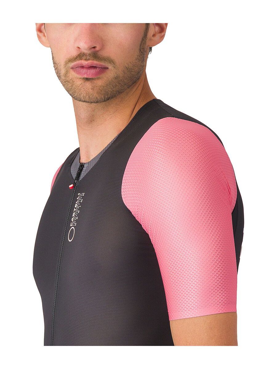Castelli Saturday Morning Skinsuit, black/rosa giro/smoky gray - Bild 4