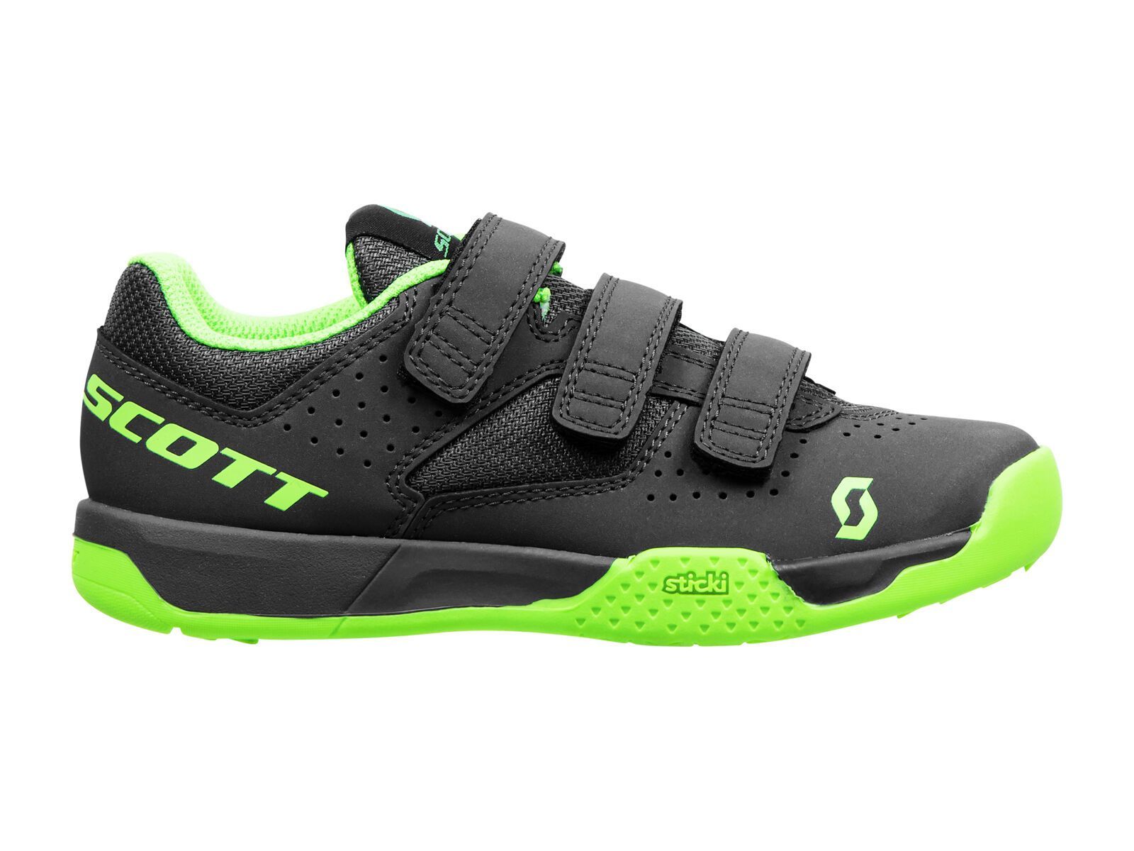 Scott MTB AR Kids Strap Shoe, grey/neon green - Bild 3