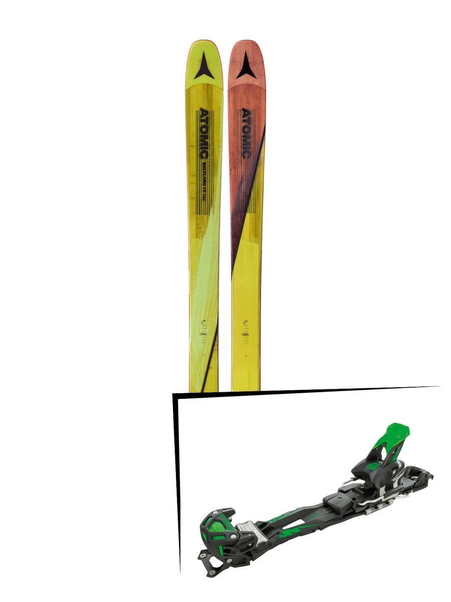 Set: Atomic Backland FR 102 2018 + Tyrolia Adrenalin 16 solid black flash green - Bild 1