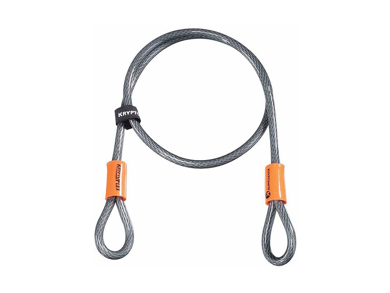 Kryptonite KryptoFlex 410 Double Loop Cable - 1/120 cm, gelb/schwarz - Bild 1
