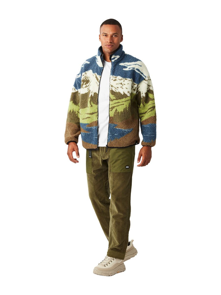 Picture Hafdals Zip Fleece, cloudy landsc sherpa m - Bild 7