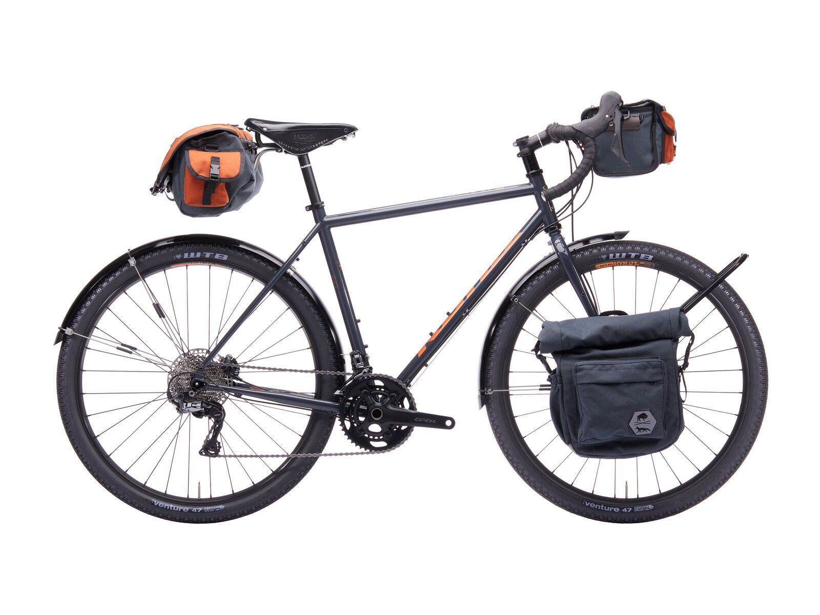 Kona Swift Rove, gloss earth grey w/ rust-orange & warm grey decals - Bild 1